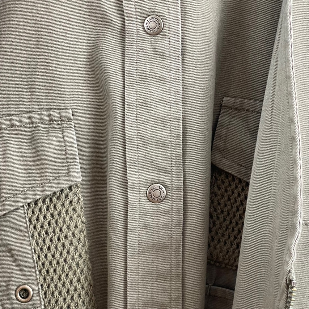 Lauren Ralph Lauren 2 Piece Cotton Utility Jacket Size Medium - Picture 7 of 17